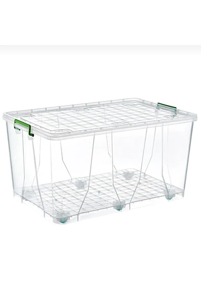 Mega Plastik Tekerli Saklama Ve Düzenleme Kutusu 120 Lt ürün görseli 1