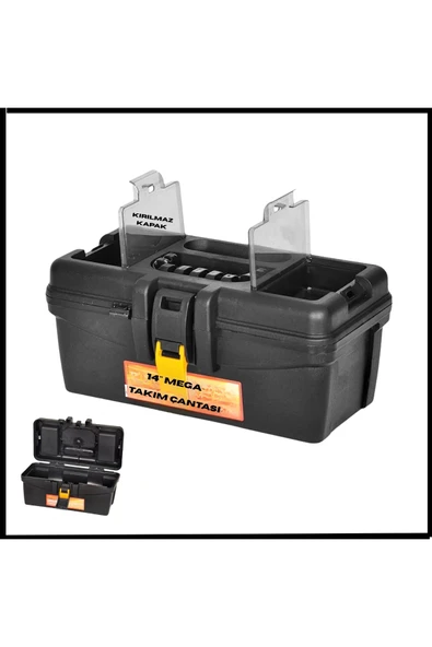 Uyguna-Yakala 14'' Mega - Siyah -Takım Çantası - Malzeme Kutusu - ÇAN.052 ürün görseli 1