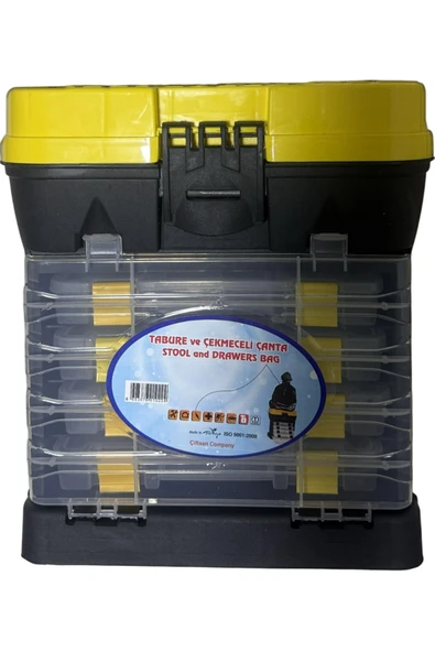 Asr 2089 Super Organizerli Çanta 4 Çekmeceli Tabure Balıkçı Çantası Bag 2089 ürün görseli 1