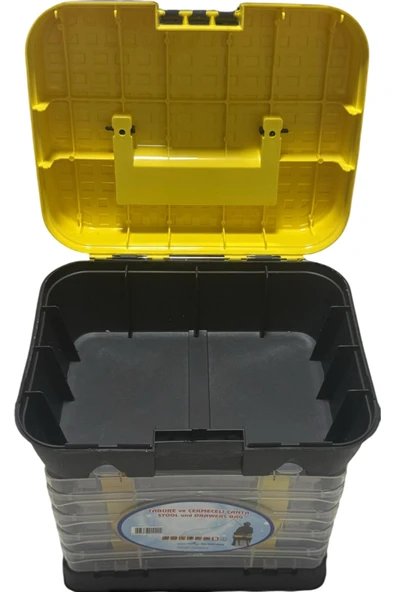 Asr 2089 Super Organizerli Çanta 4 Çekmeceli Tabure Balıkçı Çantası Bag 2089 - Resim 3