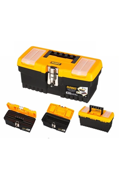 Tamirci Plastik Takım Çantası 13'' Metal Kilit ürün görseli 1