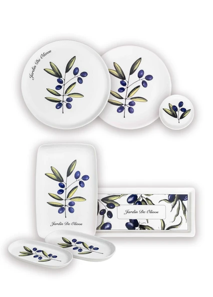 The Mia Olivos Kahvaltı Takımı 6 Kişilik 19 Parça Set 1 ürün görseli 1