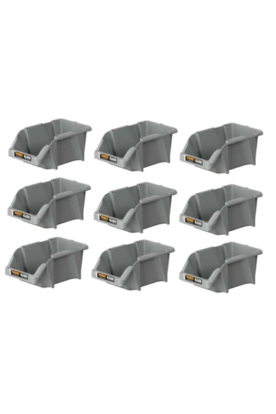 Mano Plastik Avadanlık Parça Kutusu 9 Parça Gri 152x245x122 Mm ürün görseli 1