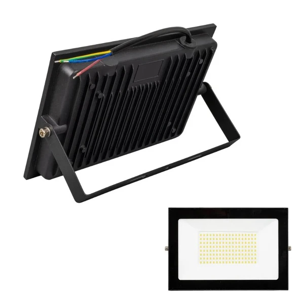 PowerMaster PM-22587 100 Watt Siyah Slim Kasa Led Projektör ürün görseli