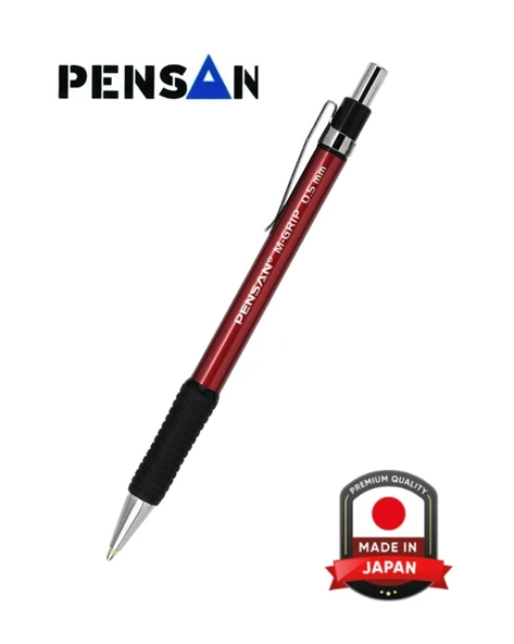 Pensan M-Grip 0.5 mm Kırmızı Versatil Kalem 4004