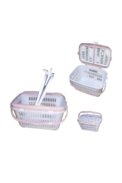 Çift Kapaklı Piknik Sepeti - Resim 4