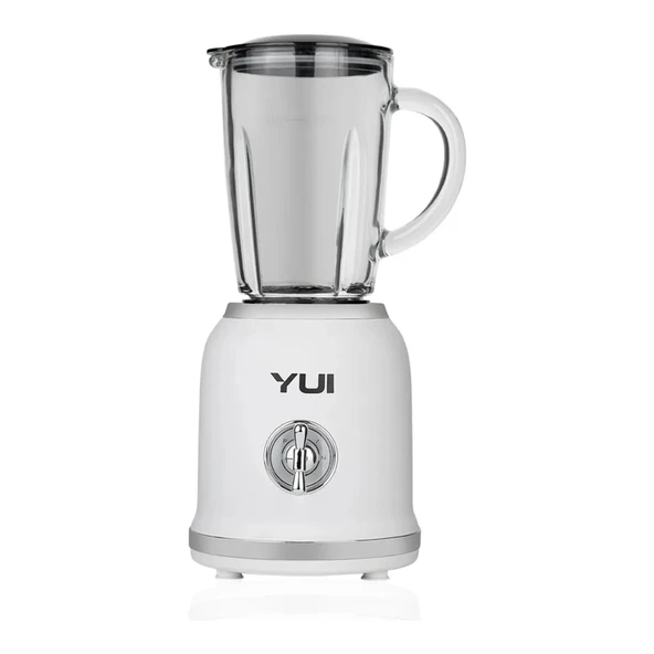 M18 3 In 1 Kişisel Smoothie Retro Blender -Öğütücü-Cam Doğrayıcı Beyaz - Resim 2