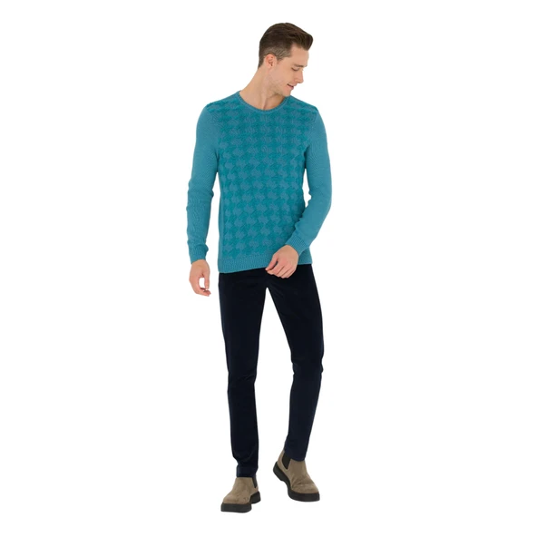 Erkek Petrol Kazak - 4