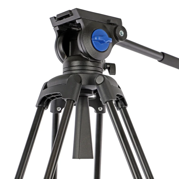 ayex VT-827 Profesyonel Video Tripod 20kg Taşıma Kapasiteli, Video Kafalı - 6