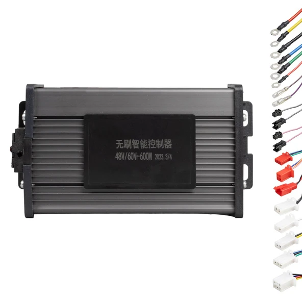 PowerMaster SD-21465 48V-60V 600 Watt Elektrikli Bisiklet ve Scooter Beyni Akıllı Güç Kontrol Beyin Ünitesi - Resim 2