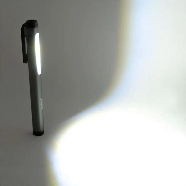 Rox 0231 Alüminyum Kalem Tip Mıknatıslı Şarjlı Fener 400 Lümen - Resim 2