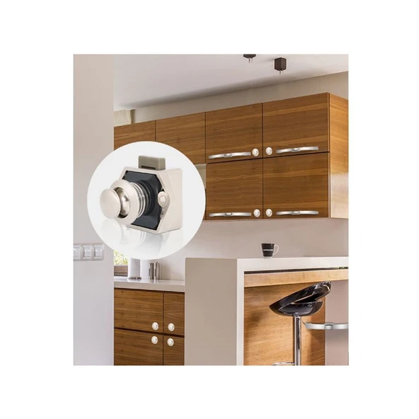 Karavan ve Tekneler için Basmalı Çekmece Dolap Kilidi Saten - 8