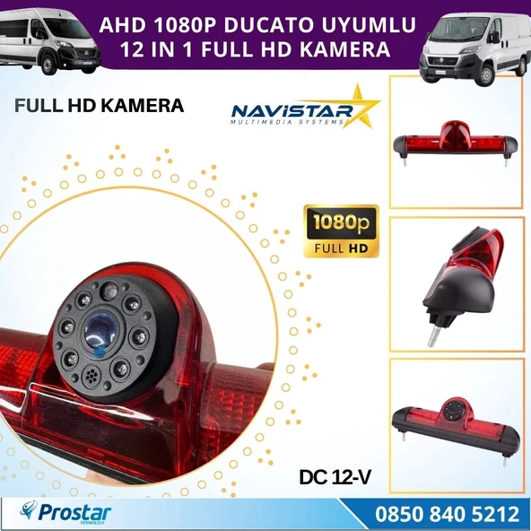 Fiat Ducato Peugeot Boxer ve Citroen Jumper için Profesyonel Geri görüş Kamerası - 2