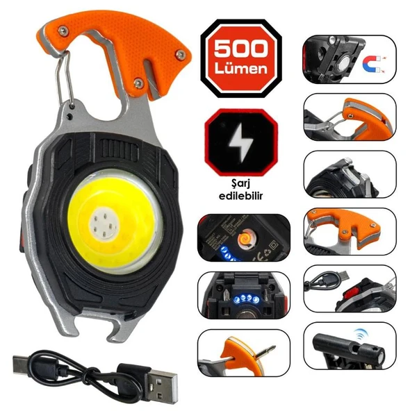 Rox Outdoor Şarjlı 500 LMS Led Fener ürün görseli