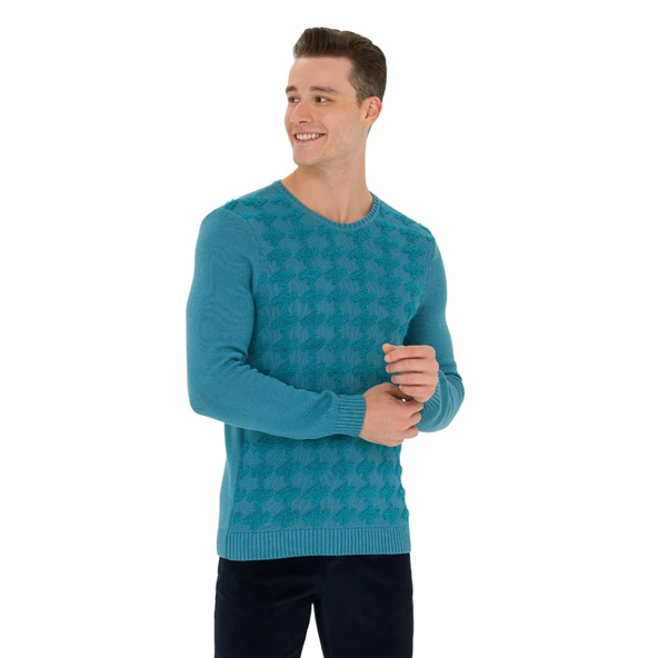 Erkek Petrol Kazak - 3