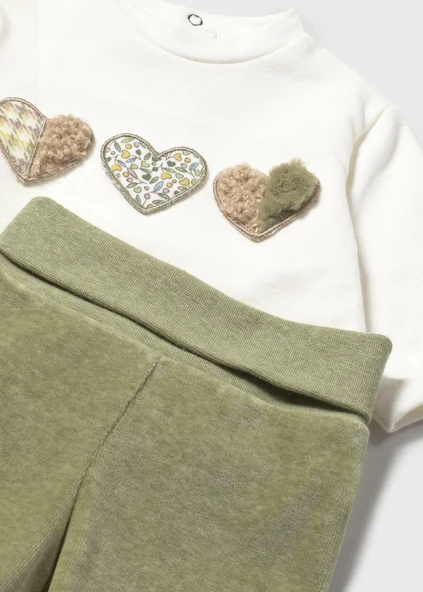 Mayoral Newborn Kadife Takım - Resim 3