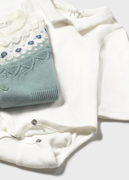 Mayoral Newborn Erkek Bebek Triko Takım - Resim 4