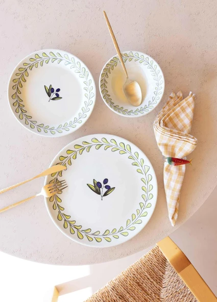 The Mia Olivos Çorba Kasesi 6lı Set 14 cm OVS0014 - Resim 4