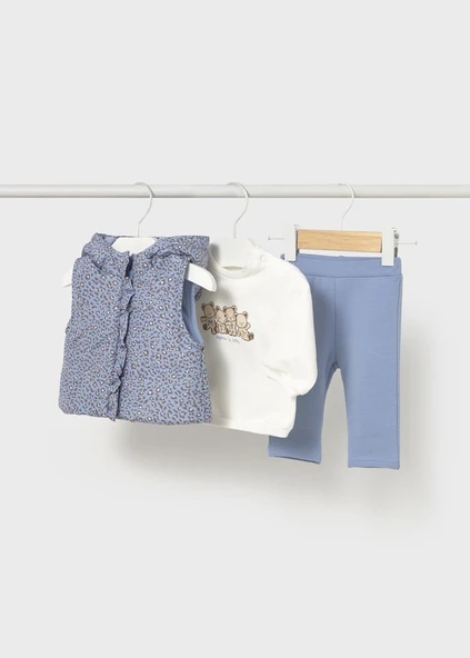 Mayoral Newborn Kız Bebek Yelekli Eşofman Takım ürün görseli