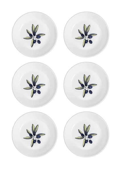 The Mia Olivos Yemek Tabağı 6lı Set 20 cm OVS0011 ürün görseli 1