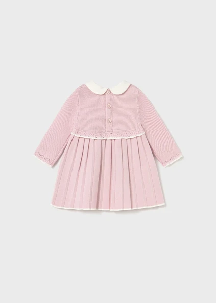 Mayoral Newborn Kız Bebek Uzun Kollu Triko Elbise - Resim 2