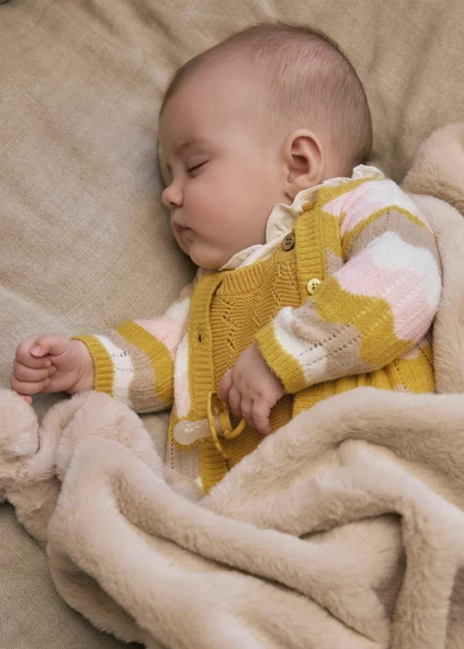 Mayoral Newborn Kız Bebek Triko Salopet Takım - Resim 2