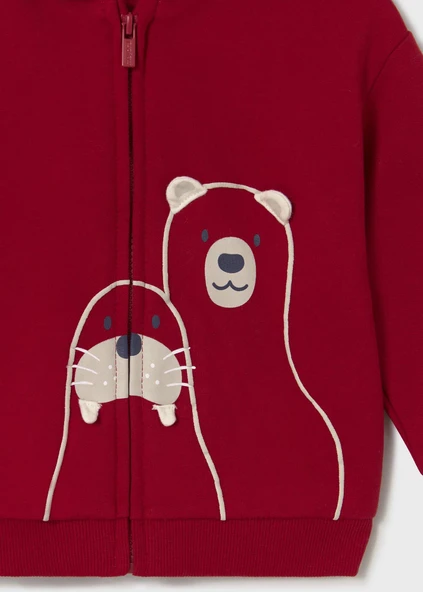 Mayoral Erkek Bebek Fermuarlı Kapşonlu Hırka - 4