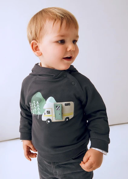 Mayoral Erkek Bebek Kapşonlu Sweatshirt ürün görseli
