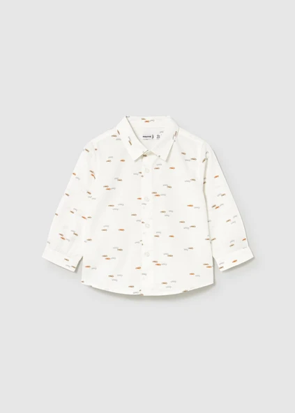 Mayoral Erkek Bebek Baskılı Uzun Kol Gömlek