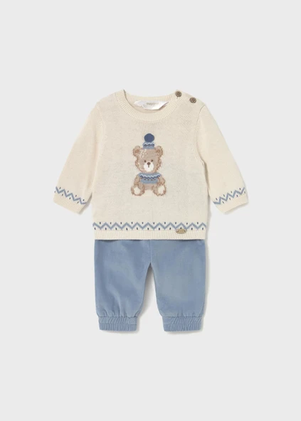 Mayoral Newborn Erkek Bebek Kazak Ve Pantolon Set - 2