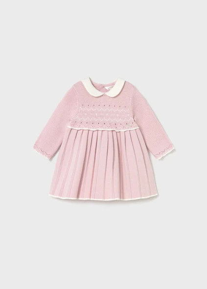 Mayoral Newborn Kız Bebek Uzun Kollu Triko Elbise ürün görseli