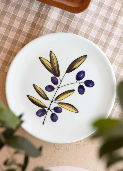 The Mia Olivos Servis Tabağı 6lı Set 26 cm OVS0003 - Resim 3