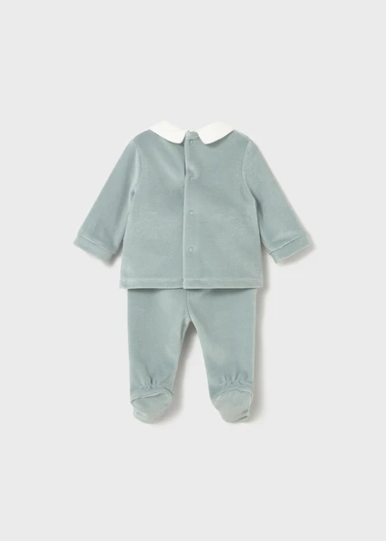 Mayoral Newborn Erkek Bebek Kadife Takım - Resim 2