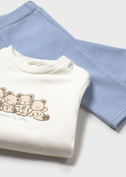 Mayoral Newborn Kız Bebek Yelekli Eşofman Takım - Resim 4