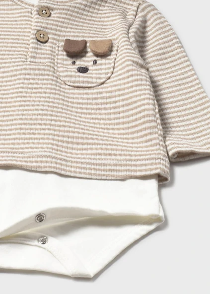 Mayoral Newborn Erkek Bebek Cıtçıtlı Sweatshirt - 3