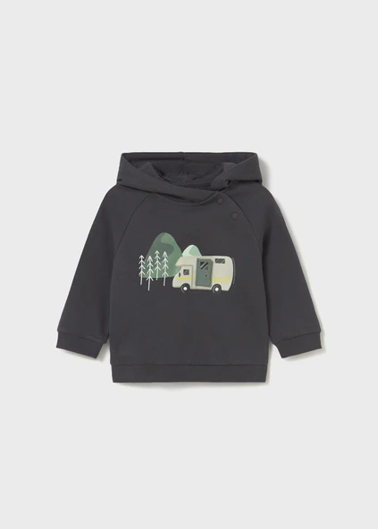 Mayoral Erkek Bebek Kapşonlu Sweatshirt - Resim 2