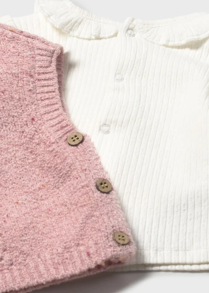 Mayoral Newborn Kız Bebek Triko Takım - Resim 4