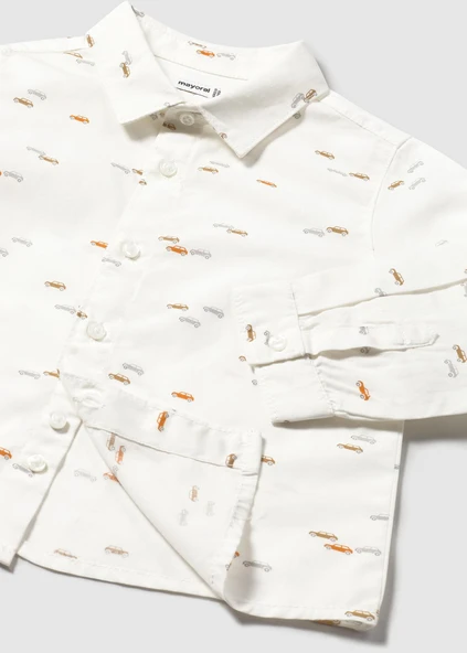 Mayoral Erkek Bebek Baskılı Uzun Kol Gömlek - 3