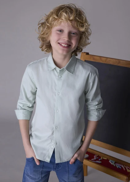 Mayoral Erkek Çocuk Uzun Kol Gömlek - Resim 6