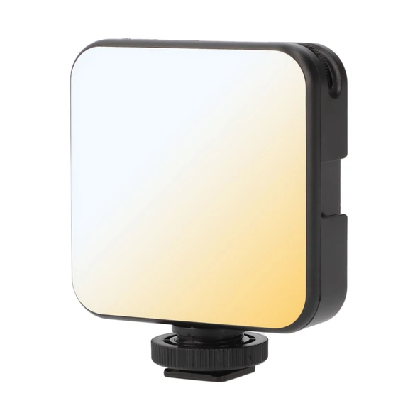 ayex W64 Bicolor LED Video Işığı Ayarlanabilir Parlaklık & Renk Sıcaklığı, USB-C, 2000mAh Batarya