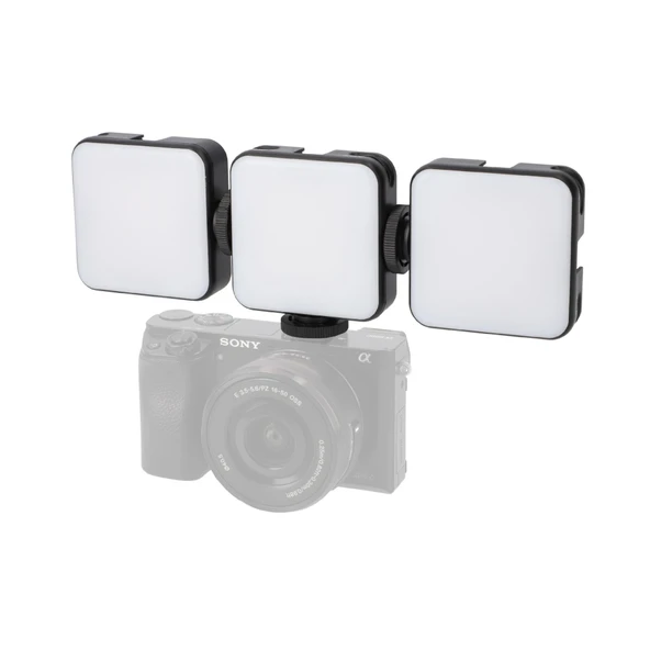 ayex W64 Bicolor LED Video Işığı Ayarlanabilir Parlaklık & Renk Sıcaklığı, USB-C, 2000mAh Batarya - 6