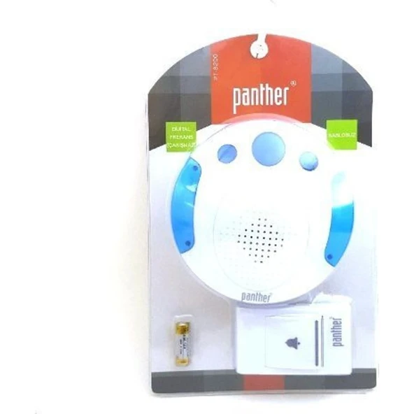 Panther PT-8200 Kablosuz Kapı Zili (Dijital Frekans Çakışmaz) ürün görseli 1