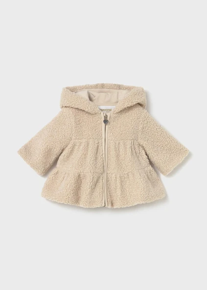 Mayoral Newborn Kız Bebek Peluş Hırka - 1