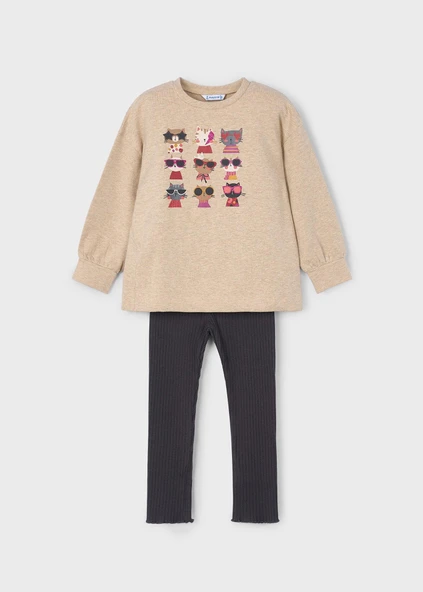 Mayoral Kız Çocuk Tayt Sweat Takım - Resim 2