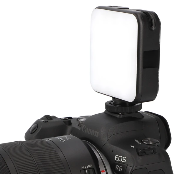 ayex W64 Bicolor LED Video Işığı Ayarlanabilir Parlaklık & Renk Sıcaklığı, USB-C, 2000mAh Batarya - 7