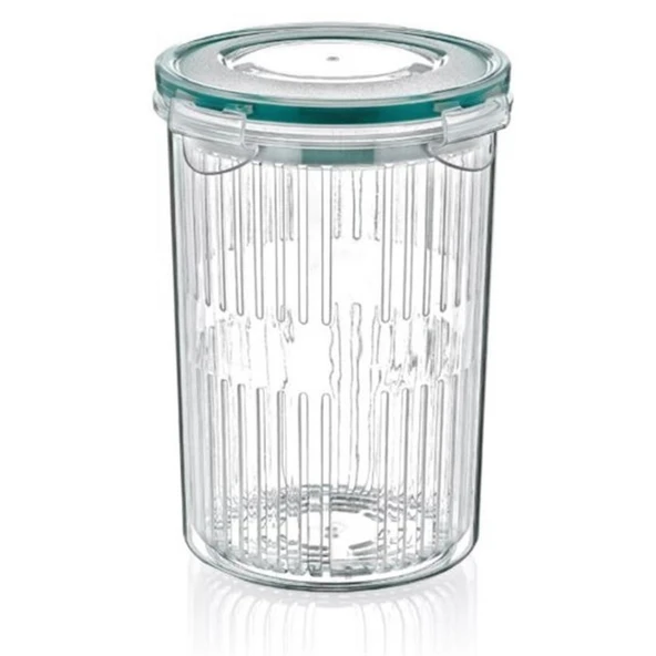 BUFFER® Zeytin Turşu Sebze Yıkama Kutusu Klipsli Kapaklı Saklama Kabı - 6