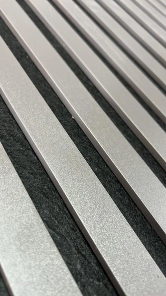 Hard Gri Akustik Panel 3mm Keçe ve 8mm Mdflam Pinterest Salon Ofis Duvar Paneli 50X50cm 1 Adet - 4