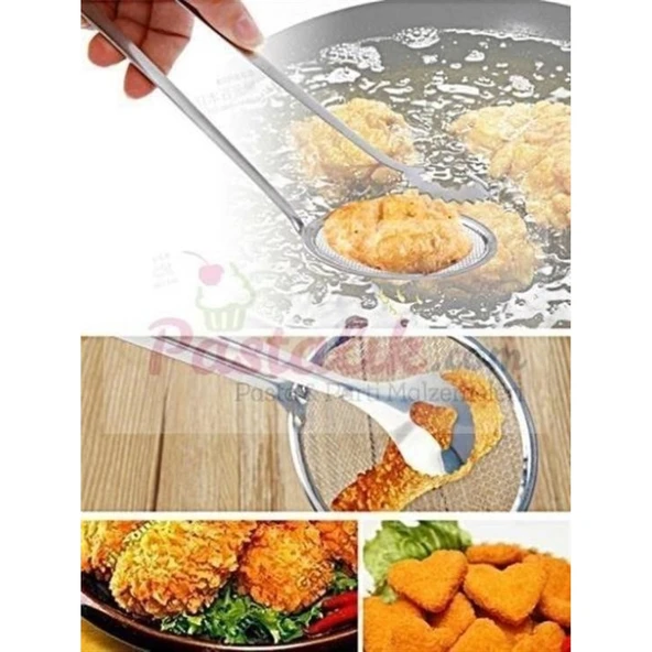 BUFFER® Çok Amaçlı Süzgeçli Paslanmaz Metal Haşlama Ve Kızartma Maşası - 5