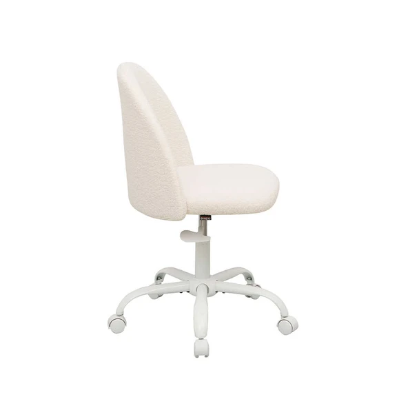 Curve Çalışma Sandalyesi - Beyaz 61x58,5x81,5-91 cm - 4