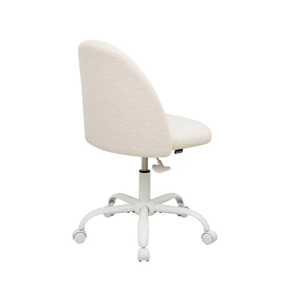 Curve Çalışma Sandalyesi - Beyaz 61x58,5x81,5-91 cm - 5